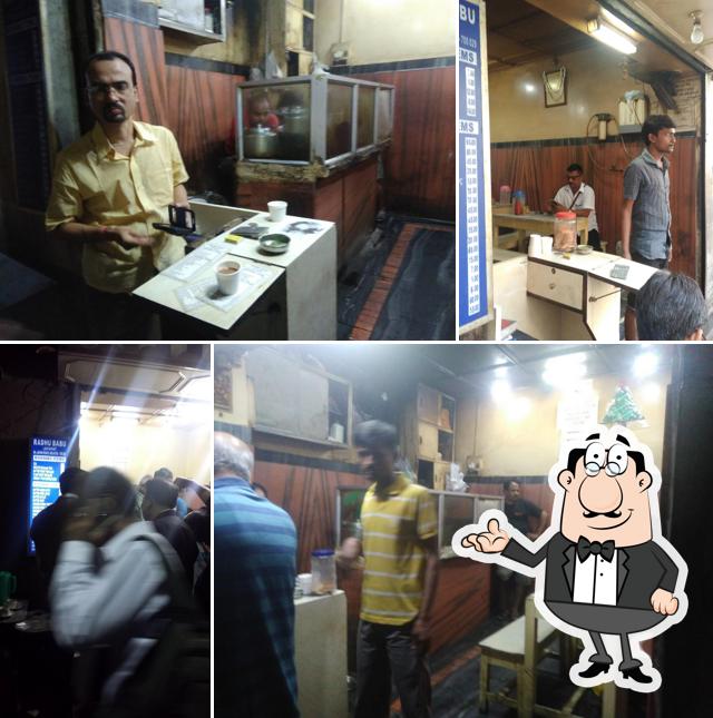 Take a seat at one of the tables at Radhu Babu's Tea Shop