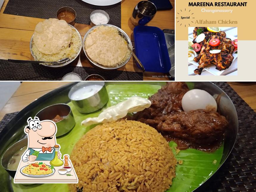 Food at Mareena restaurant