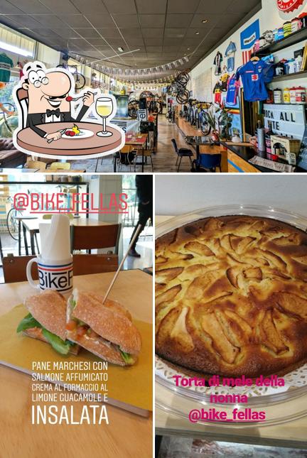 La cibo e interni del ristorante