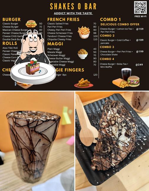 Chocolate cake at Shakes O Bar