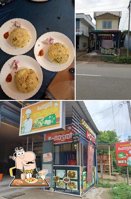 The restaurant's food and exterior