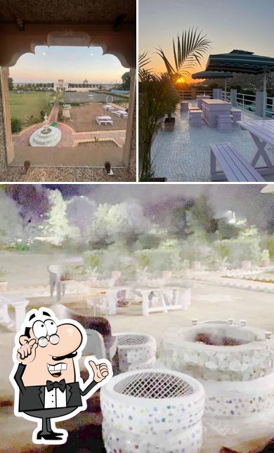 This is the photo showing interior and exterior at The Lake view resort bhinmal