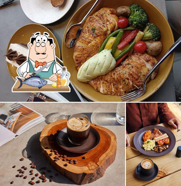 Grilled salmon at AMA Cafe Mall of Dehradun