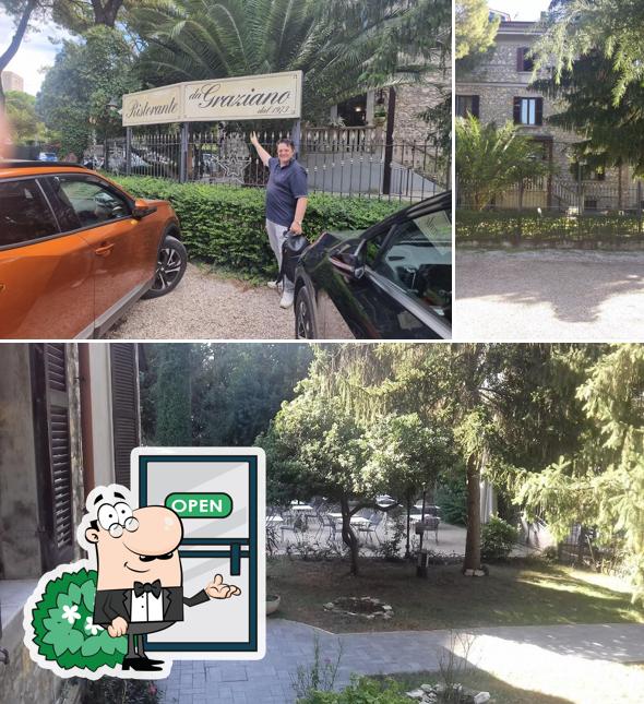 Gli esterni di Trattoria da Graziano