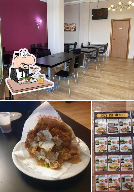 Guarda la foto che raffigura la cibo e interni di Turkish pizzeria & kebab