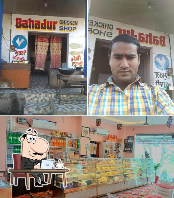 The interior of Bahadur Chicken Shop