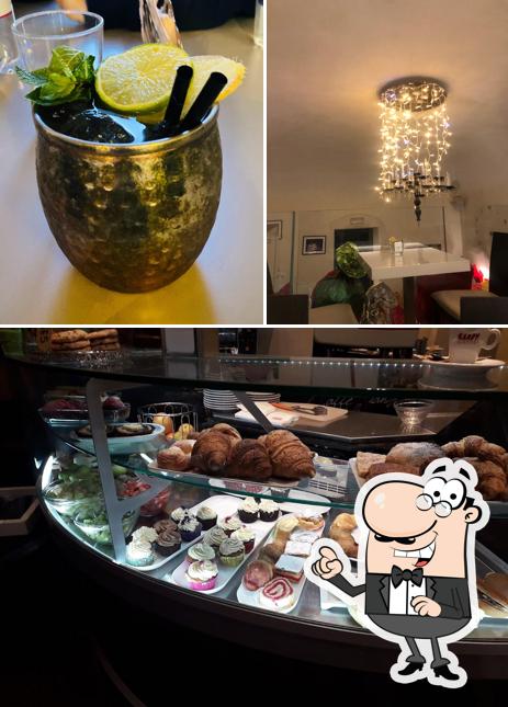 Questa è la immagine che raffigura la interni e cibo di Caffè Delle Stanze