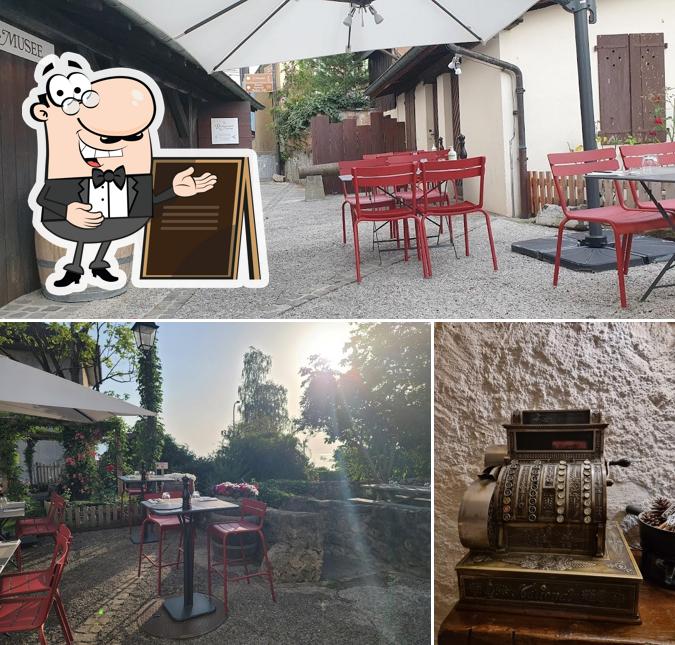Goditi la vista dall'area esterna di Restaurant Le Museum