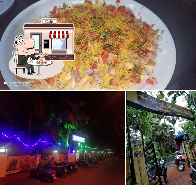 Among various things one can find exterior and food at Hotel Royal Ambience