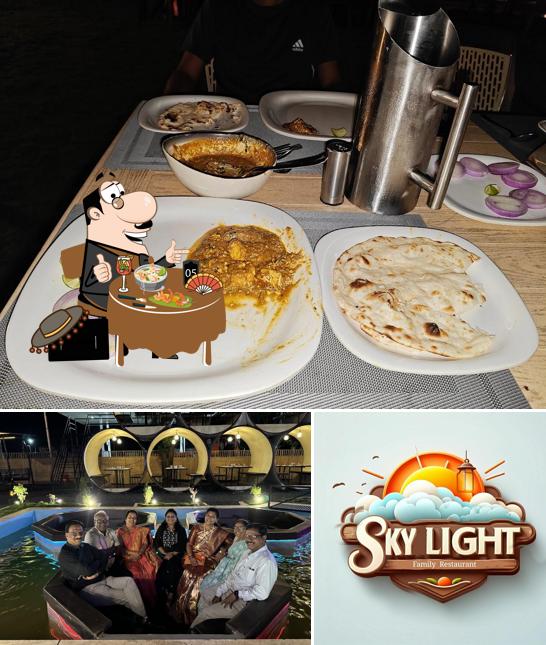 Food at The Sky Light Family Restaurant
