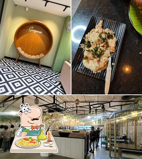 Check out the picture showing food and interior at Ayshama Biriyani