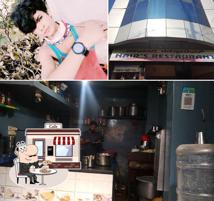 The exterior of Nairs Restaurant(NonVeg)