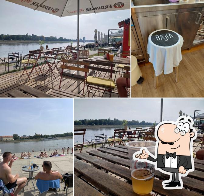Gli interni di Bajta Beach Bar