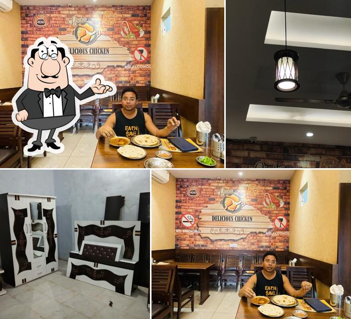 The interior of Parveen Dhaba