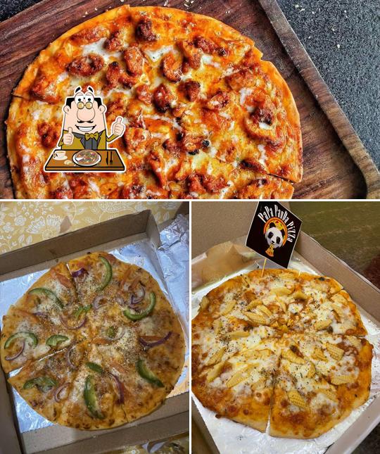 Try out pizza at Papa Panda Pizza