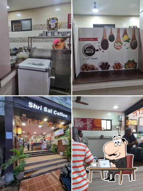 The interior of Shri Sai Coffee