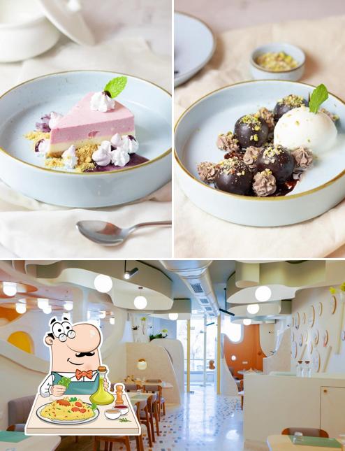 The image of food and interior at Table Tales - Sindhu Bhavan Road