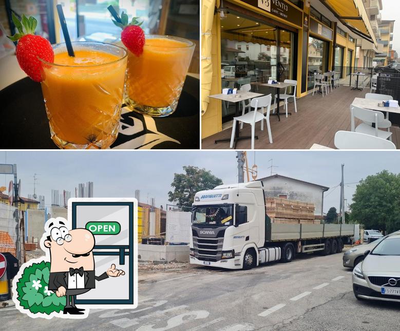 Guarda la immagine che mostra la esterno e bevanda di Venti3 - caffè bistrot -