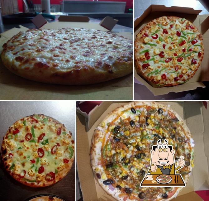 Get pizza at The pizza slice