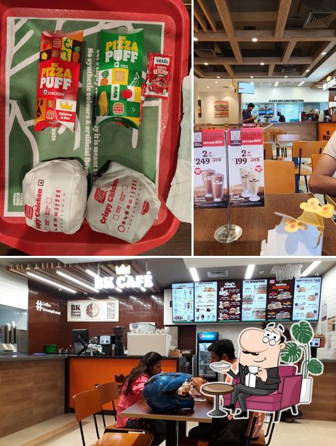 The interior of Burger King