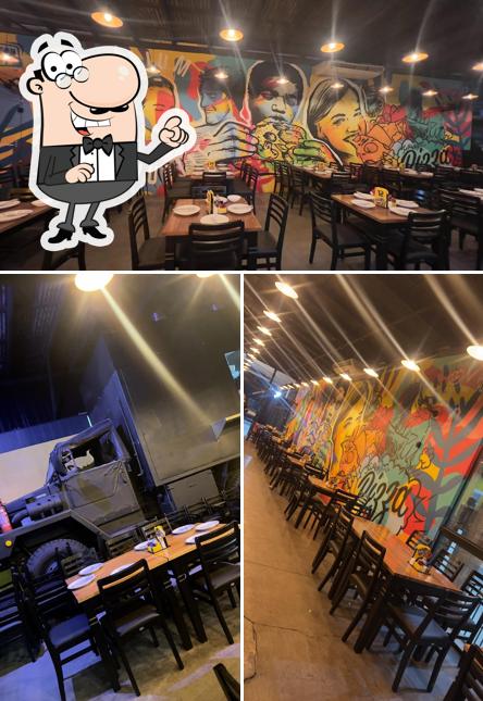 Veja imagens do interior do Guerrilha Pizzaria