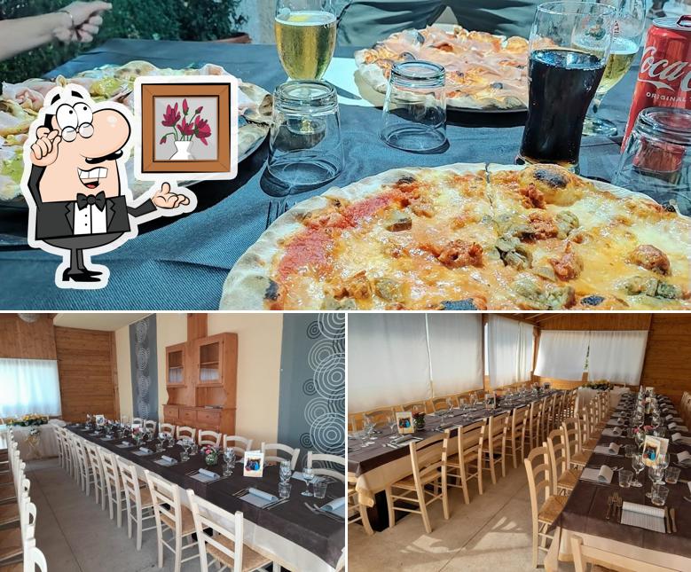 Tra le varie cose da Ristorante pizzeria Lume si possono trovare la interni e pizza