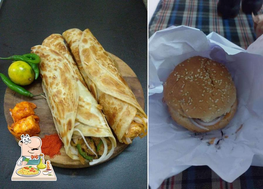 Food at Baby Kathi Rolls