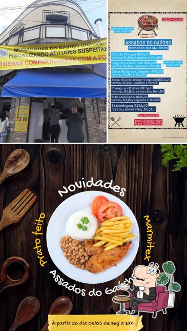 O interior do Assados do Gaúcho