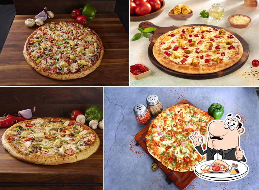 Pick pizza at Figaros Pizza