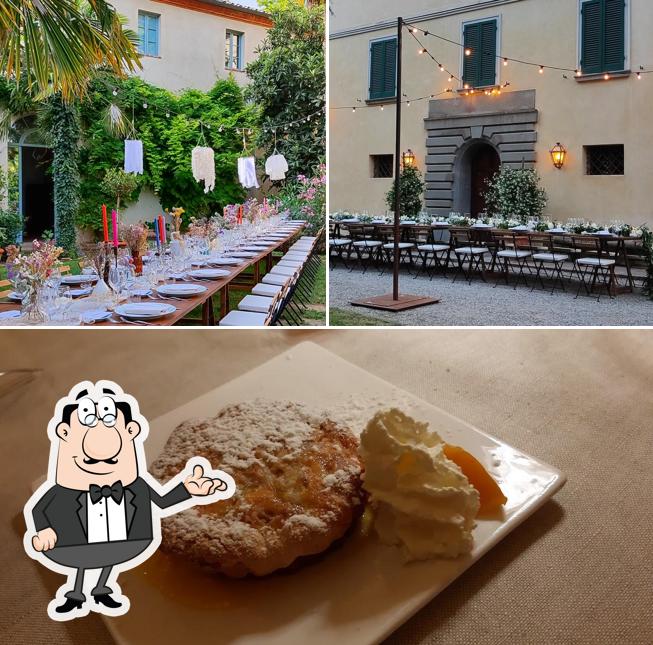 La immagine di interni e cibo da Il Castelletto
