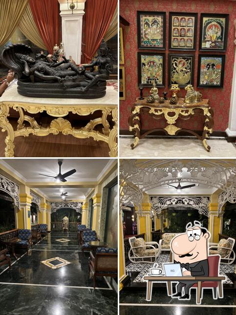 Take a seat at one of the tables at MAYFAIR Lagoon, Bhubaneswar