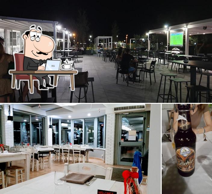 La interni e birra del ristorante