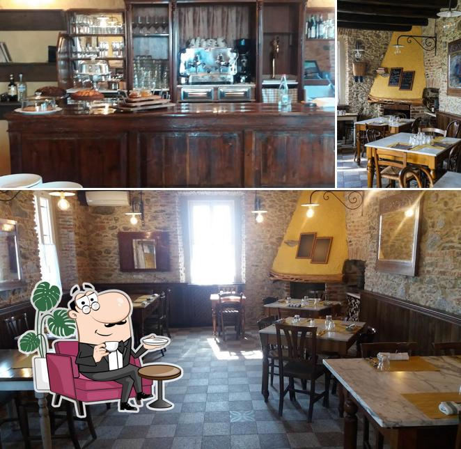 Gli interni di Ostaria Alla Torre