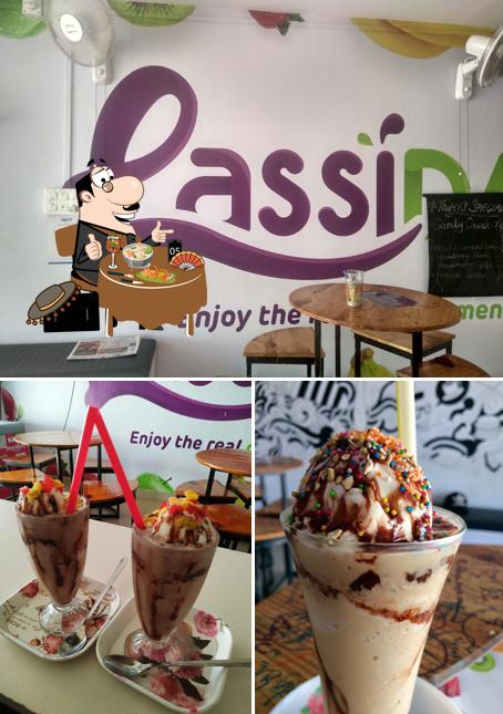 This is the photo depicting food and interior at Lassiday Punnapra