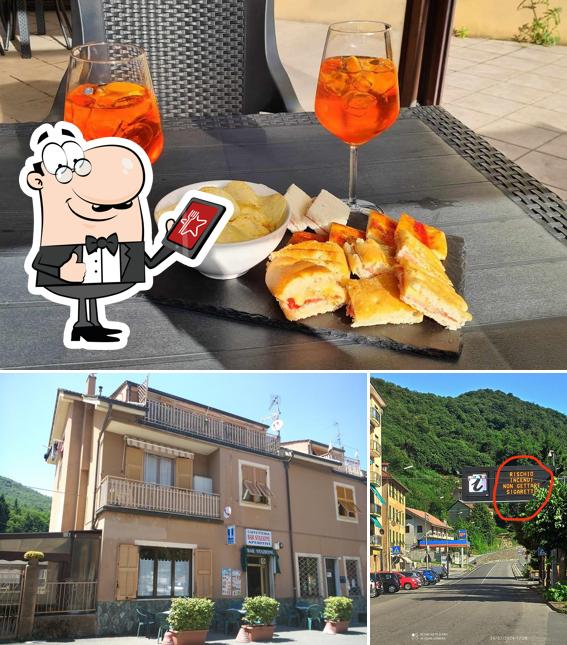 Tra le diverse cose da Bar Stazione si possono trovare la esterno e cibo