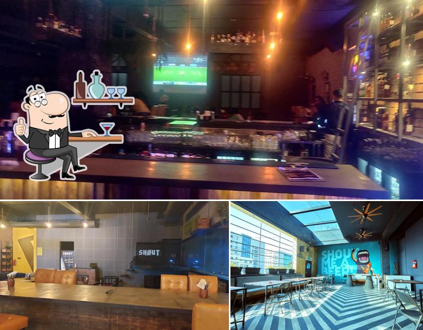 The interior of SHOUT Bar & Cafe