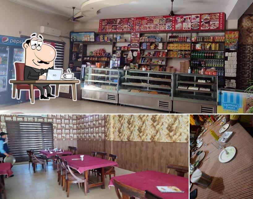 Take a seat at one of the tables at Goodwill Restaurant