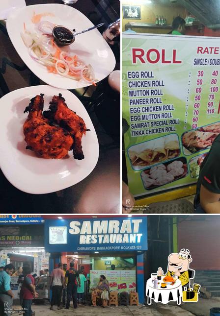 Food at Samrat Restaurant
