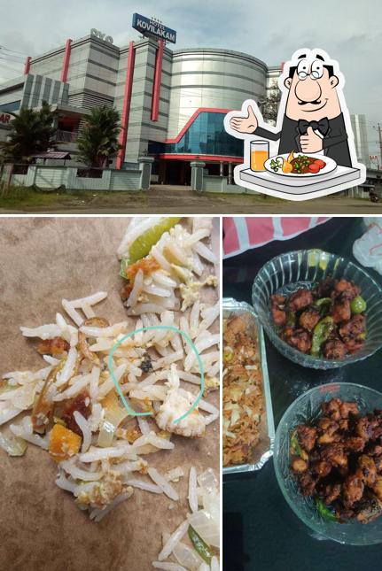 The picture of Kallada Sangeetha Hotel’s food and exterior
