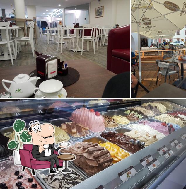 Questa è la foto che raffigura la interni e cibo di Crema & Cioccolato Bar Gelateria Panaval