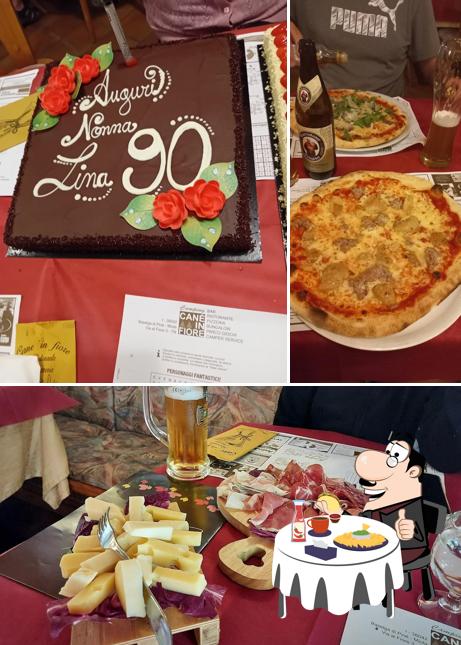 Piatto di formaggi al Ristorante Pizzeria del Campeggio Canè in Fiore