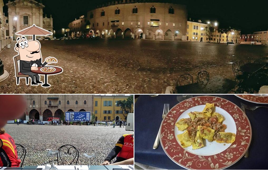 Guarda la immagine che raffigura la esterno e cibo di Hosteria Leon D'oro