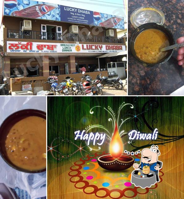 Food at Lucky dhaba