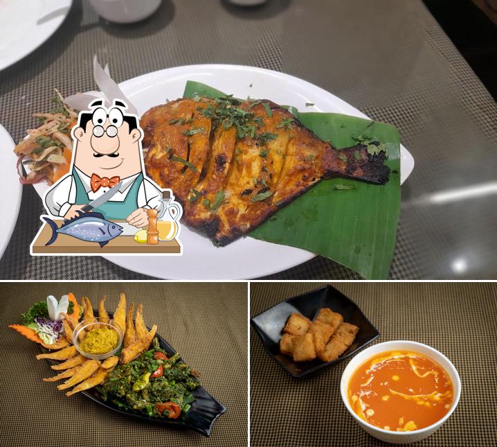Grilled salmon at Machhli (Flavors of the Sea)