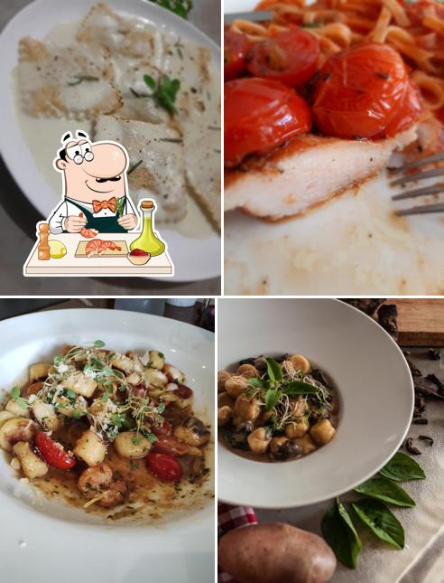 Camarão e grãos em Cucina del capo