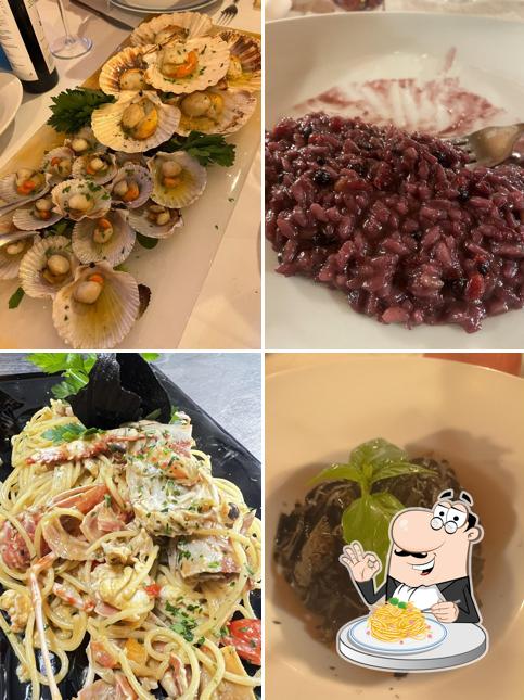 Spaghetti alla carbonara al Ristorante Al Manto. Cucina di Fabio Camerotto