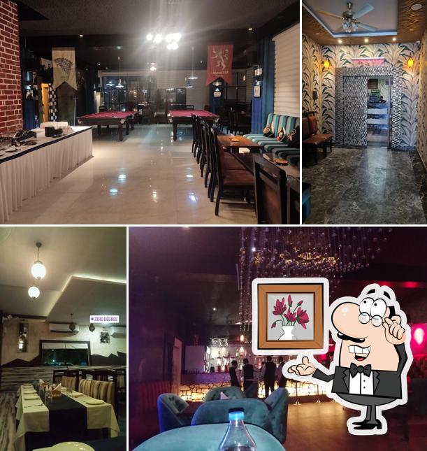 The interior of Zero Degree Lounge