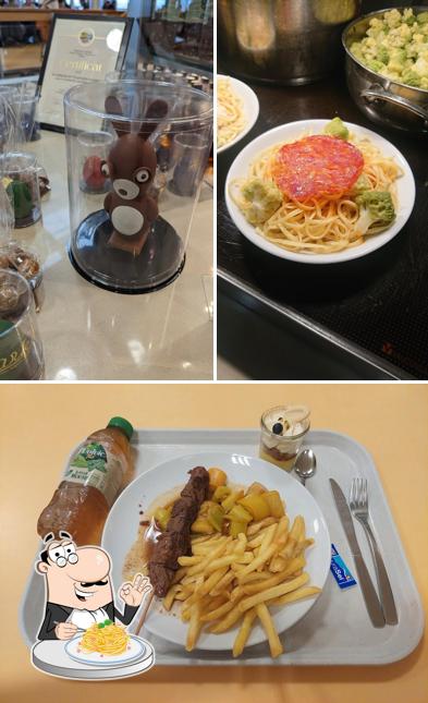 Spaghetti alla carbonara al CERN Restaurant 2