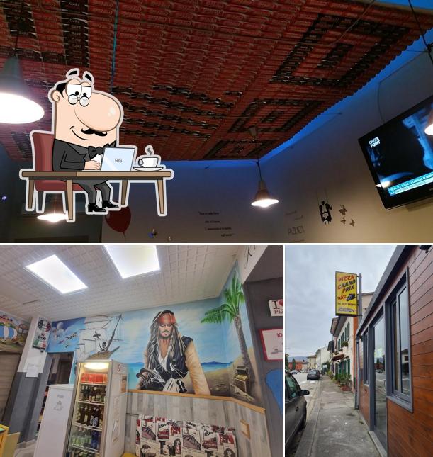 Dai un'occhiata agli interni di Pizza Grand prix