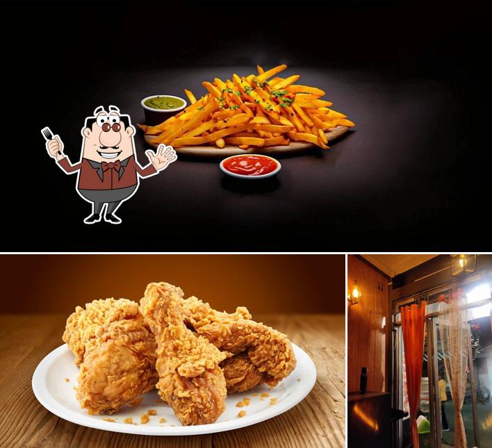 Among different things one can find food and beverage at HOT CHICKS